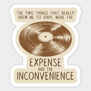 VINYL Collector Woes Sticker